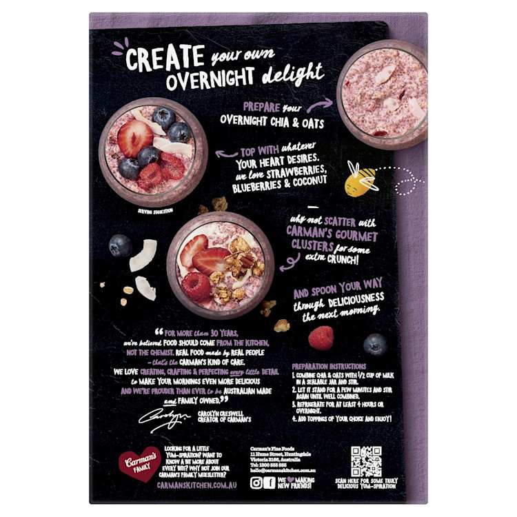 Carman's Chia Bowls Cereal Berry & Coconut