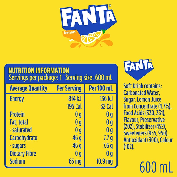 Fanta Flavours Lemon