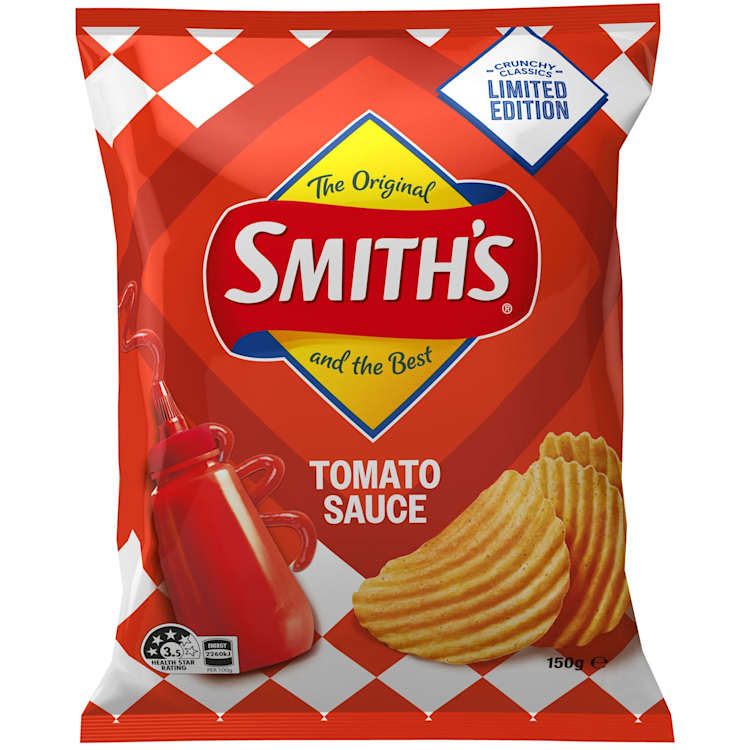 Smiths Chips Crinkle Tomato Sauce