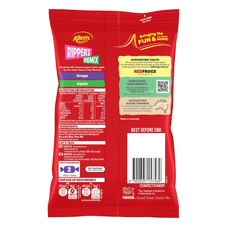 Allen's Red Ripperz Confectionery Remix