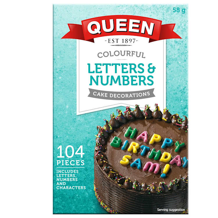 Queen Colourful Letters & Numbers