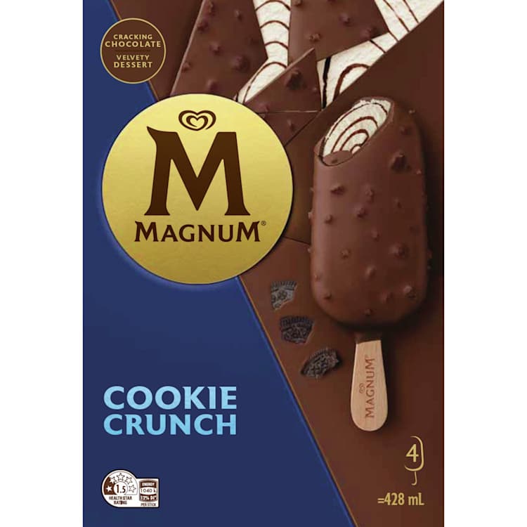 Magnum Frozen Dessert Cookie Crunch