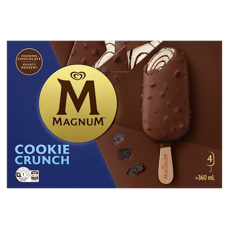 Magnum Frozen Dessert Cookie Crunch