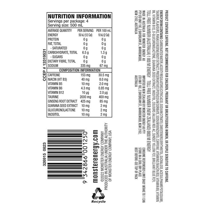 Monster Energy Ultra Strawberry Dreams Drink