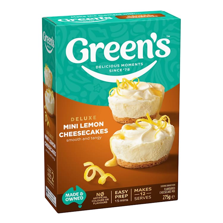 Green's Deluxe Mini Lemon Cheesecakes