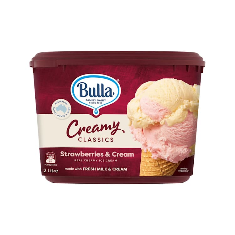 Bulla Creamy Classic Strawberries & Cream