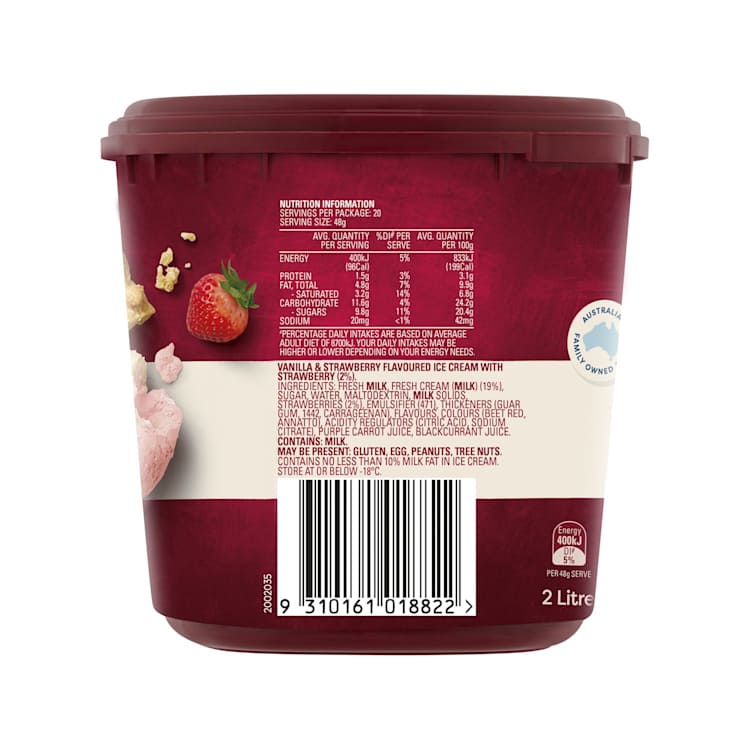 Bulla Creamy Classic Strawberries & Cream