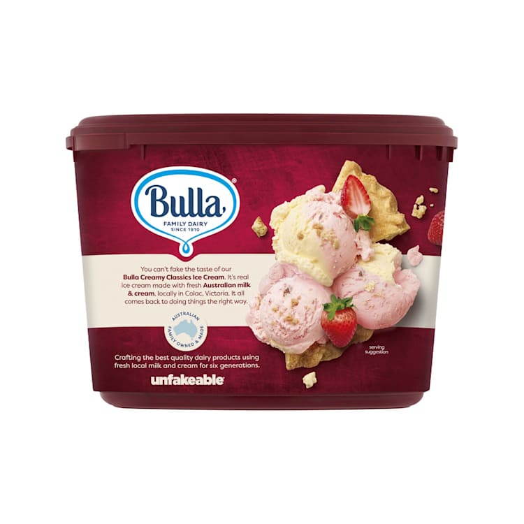Bulla Creamy Classic Strawberries & Cream