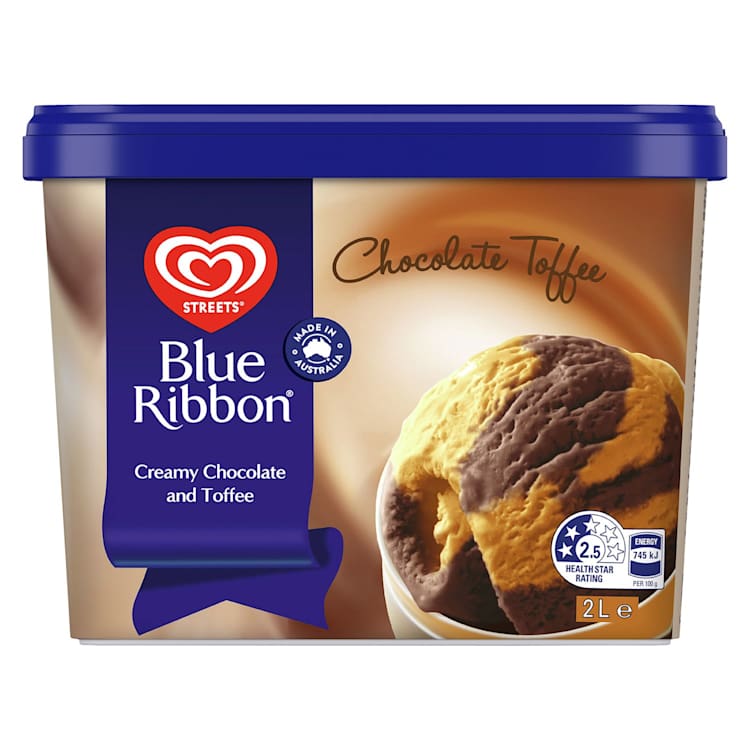 Blue Ribbon Frozen Dessert Chocolate Toffee