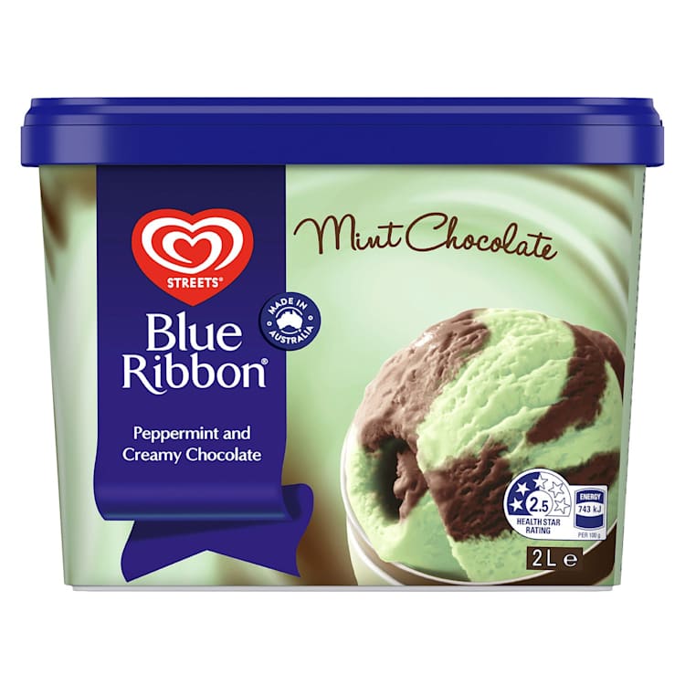 Blue Ribbon Frozen Dessert Mint Chocolate