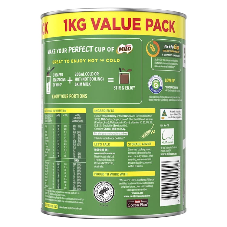 Nestle Milo Milk Modifier