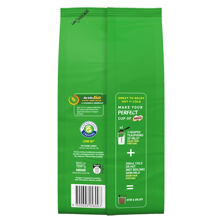 Nestle Milo Regular Milk Modifiers Softpack 