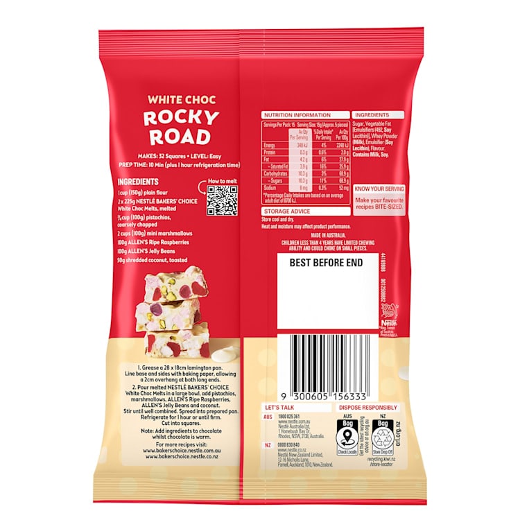 Nestle Melts Baking Chocolate White 