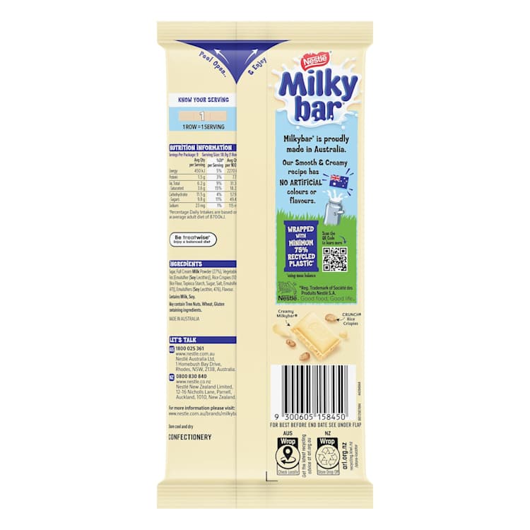 Nestle Milkybar Chocolate Crunch Block