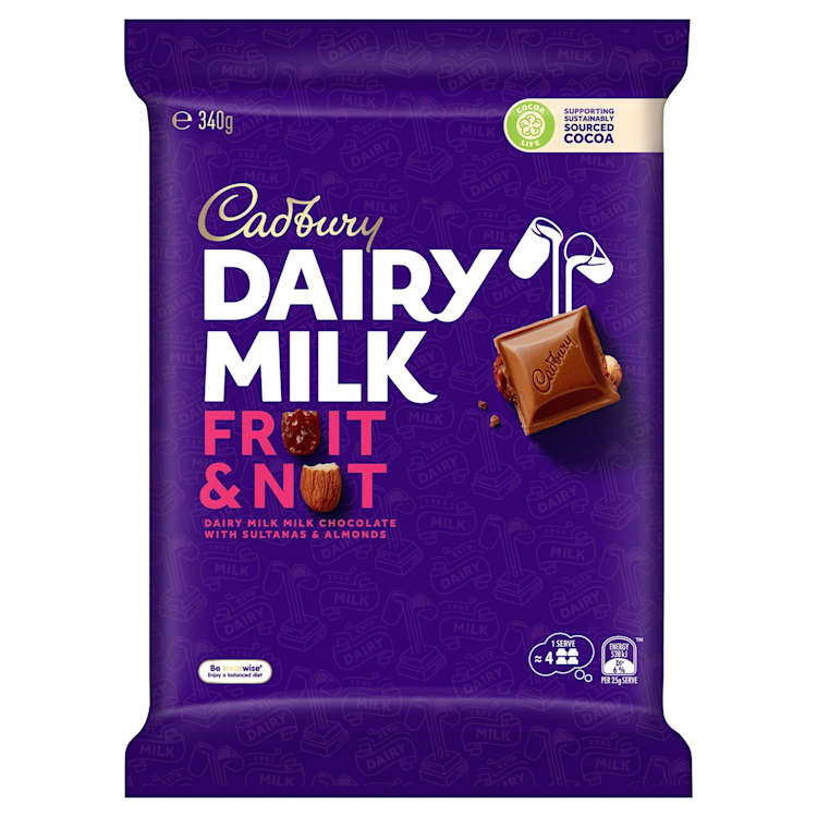 Cadbury Dairy Milk Bar Fruit & Nut