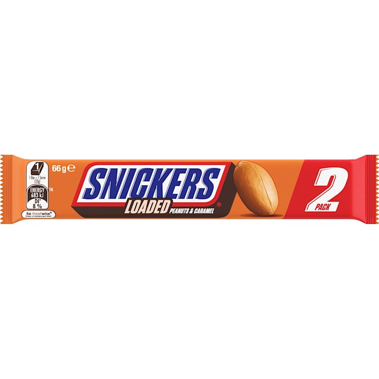 Snickers Loaded Peanuts & Caramel Chocolate Bar