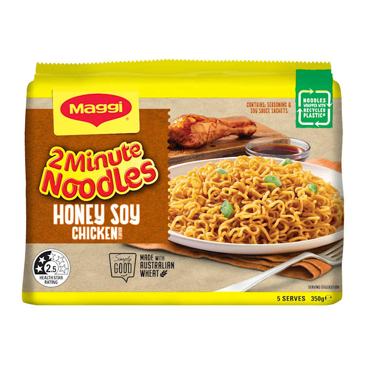 Maggi Noodles Honey Soy Chicken Multipack 