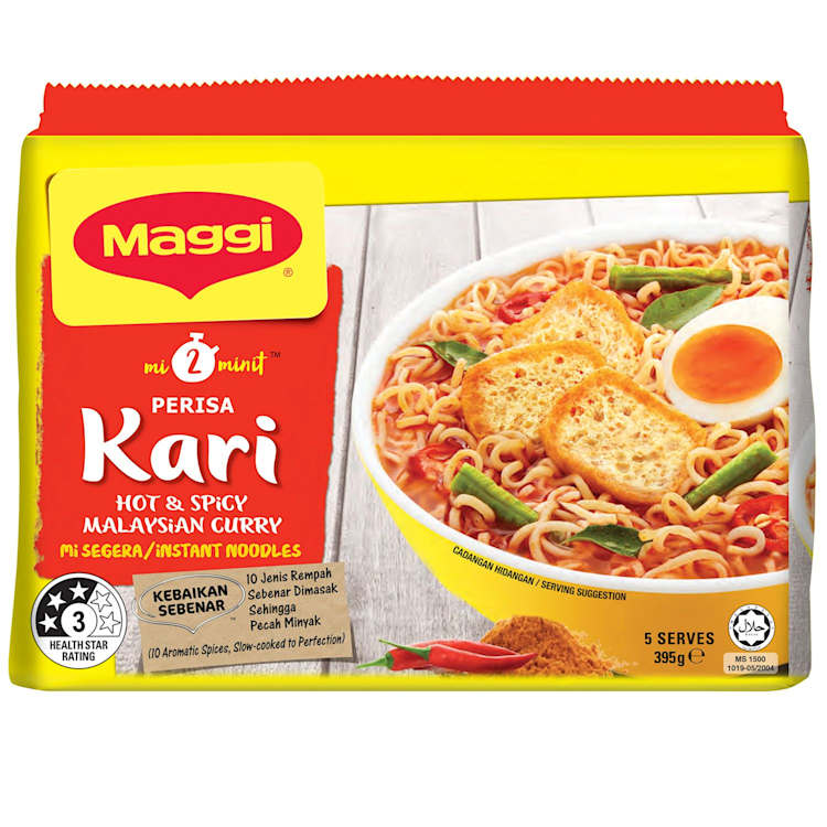 Maggi 2-Minute Noodles Noodles Curry Multipack