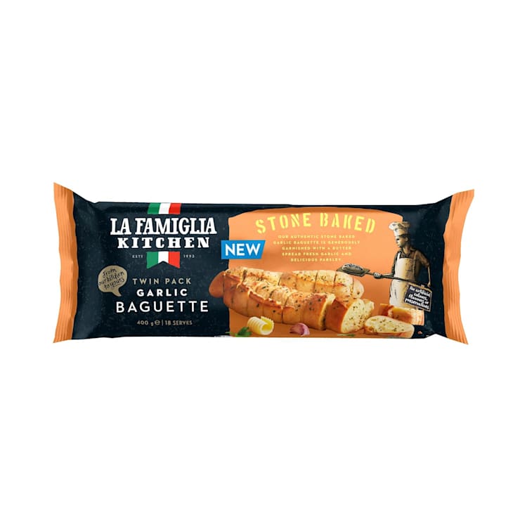 La Famiglia Stone Baked Garlic Baguette Twin Pack