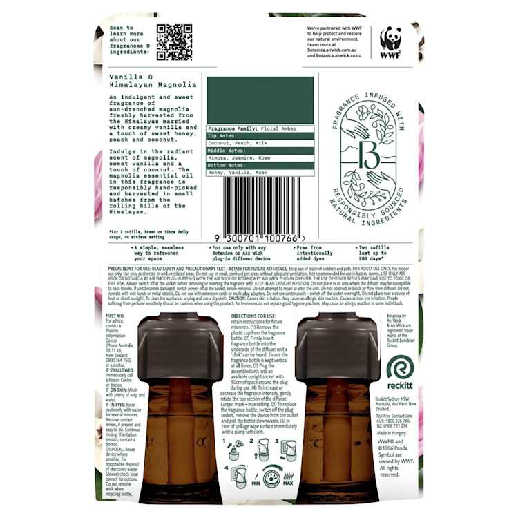 Air Wick Air Freshener Refill Vanilla & Himalayan Magnoli