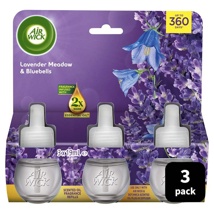 Air Wick Essential Oil Air Freshener Refill Lavender Meadows & Bluebells