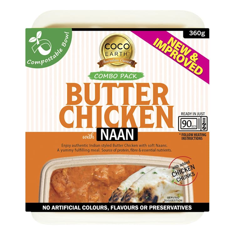 Coco Earth Butter Chicken With Naan 