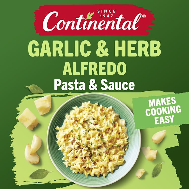 Continental Pasta & Sauce Alfredo Garlic & Herbs