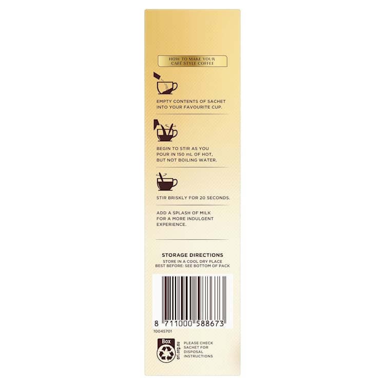 Moccona Sugar Free Caramel Latte Sachets