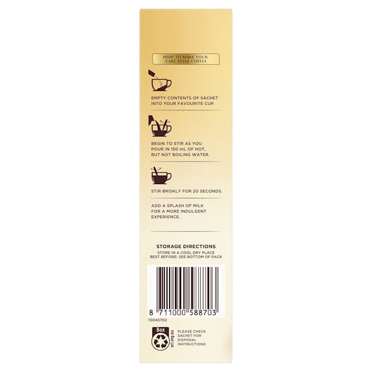 Moccona Sugar Free Latte Sachets