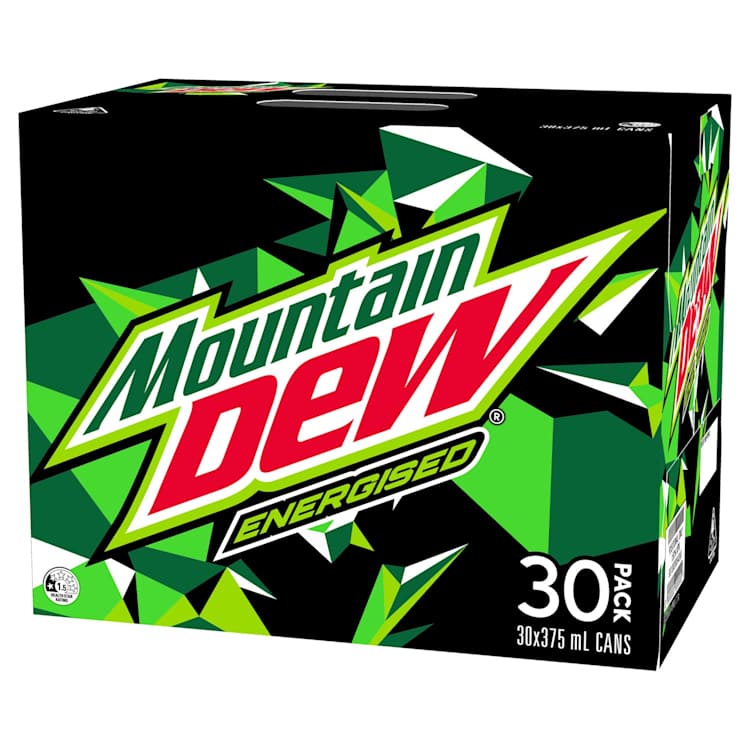 Mountain Dew Citrus Energised Soft Drink 