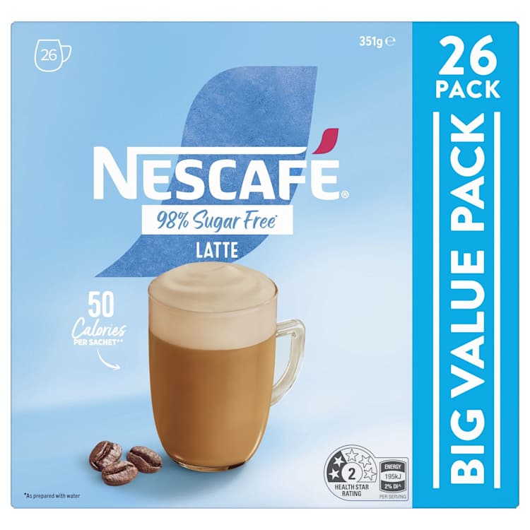 Nescafe Coffee 98% Sugar Free Latte