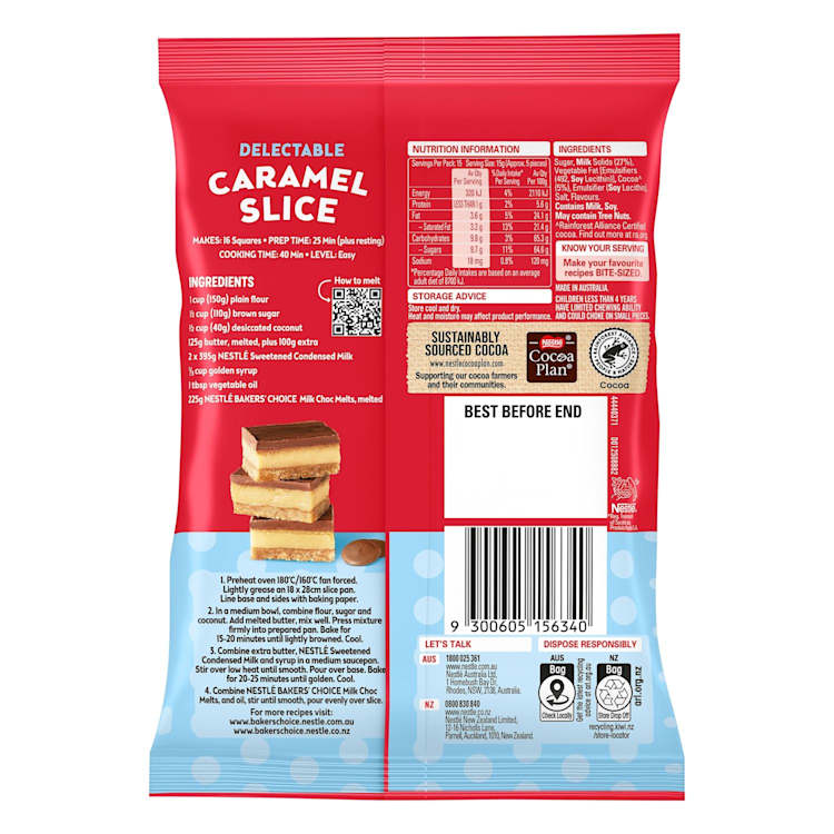 Nestle Melts Baking Chocolate Milk 