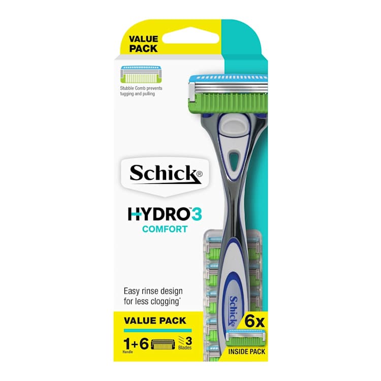 Schick Hydro 3 Razor Kit +6 Value Pack
