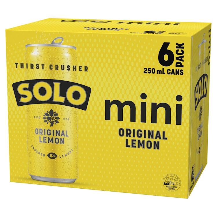 Solo Lemon Soft Drink 250mL | IGA Shop Online