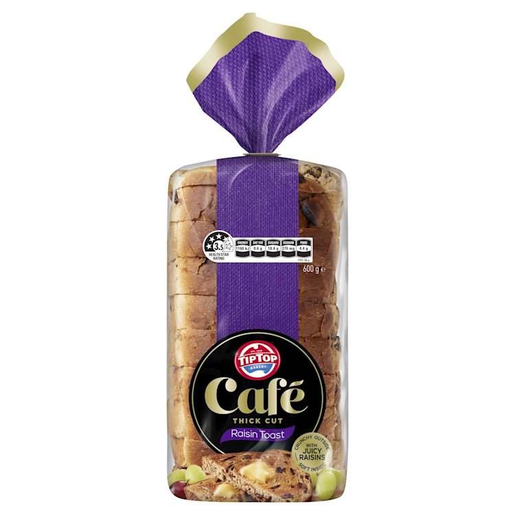 Tip Top Cafe Bread Thick Cut Raisin Toast