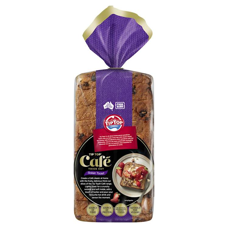 Tip Top Cafe Bread Thick Cut Raisin Toast