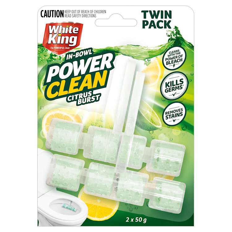 White King In Toilet Blocks Citrus Burst