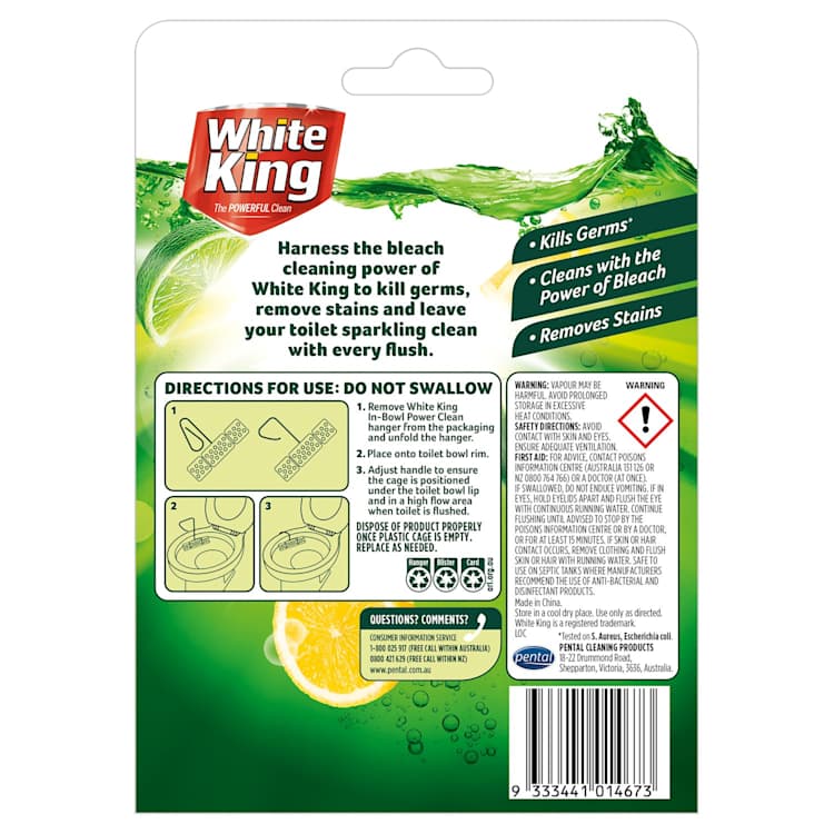 White King In Toilet Blocks Citrus Burst