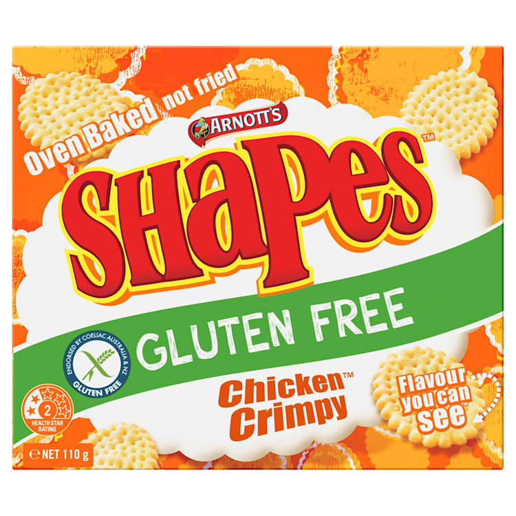 Arnott's Shapes Biscuits Gluten Free Chicken Crimpy