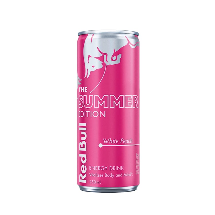 Red Bull Energy Drink Summer White Peach Can
