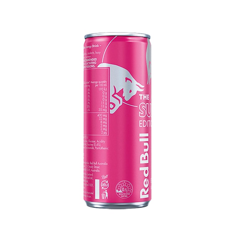 Red Bull Energy Drink Summer White Peach Can