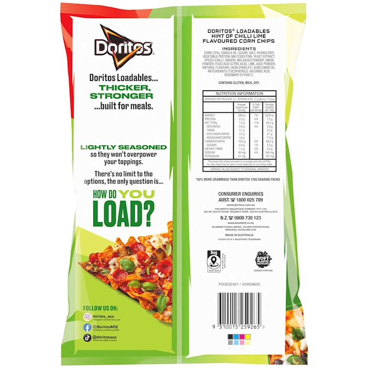 Doritos Tortilla Chips Lime