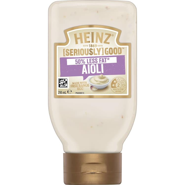 Heinz Seriously Good 50% Less Fat Aioli