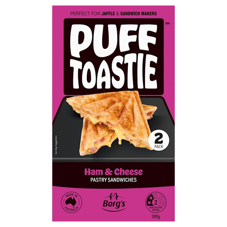 Borg's Puff Toastie Ham & Cheese