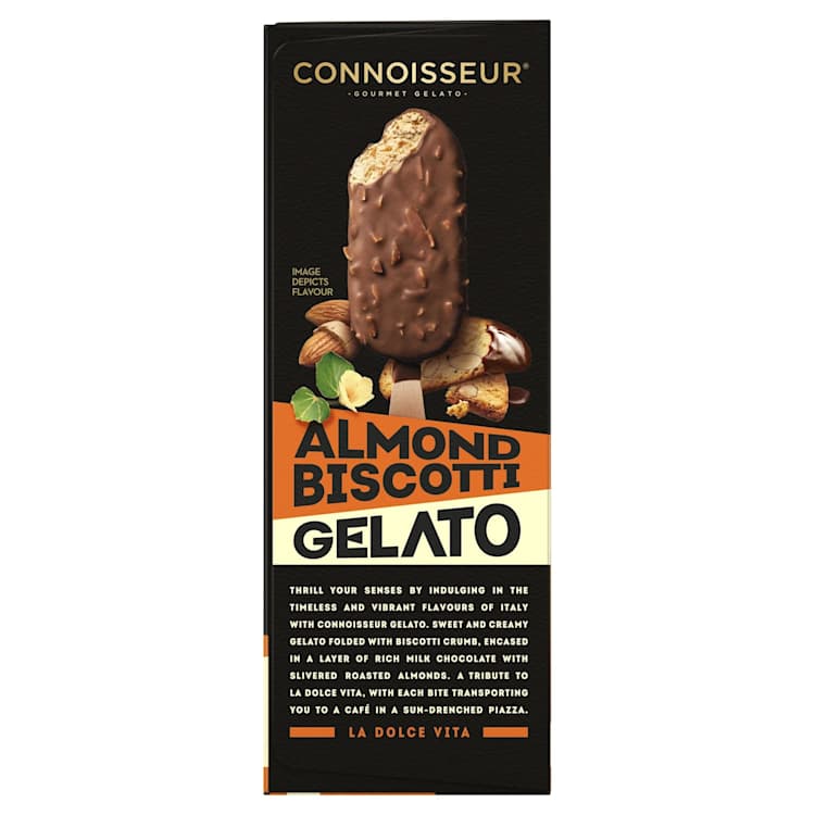 Connoisseur Almond Biscotti Gelato Sticks