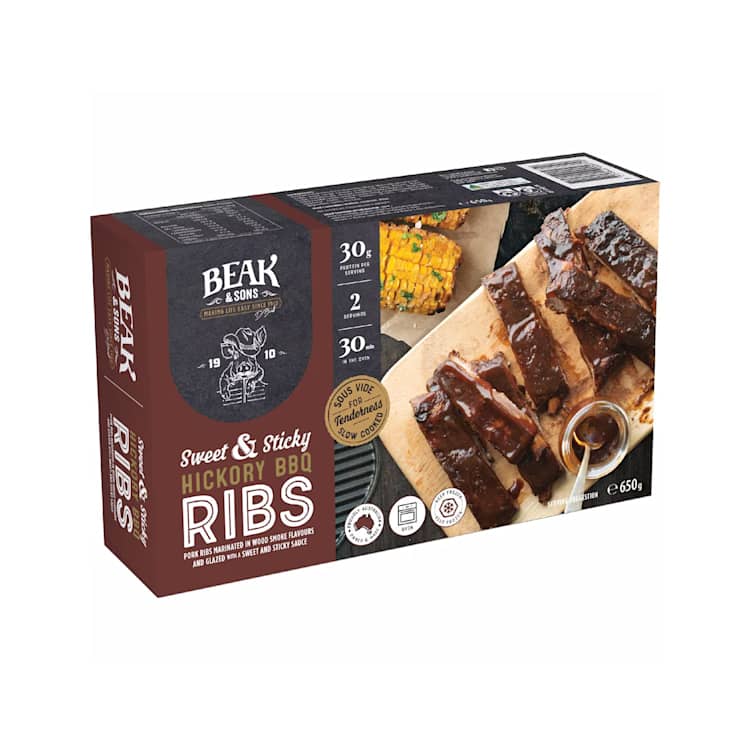 Beak & Sons Hickory BBQ Pork Ribs
