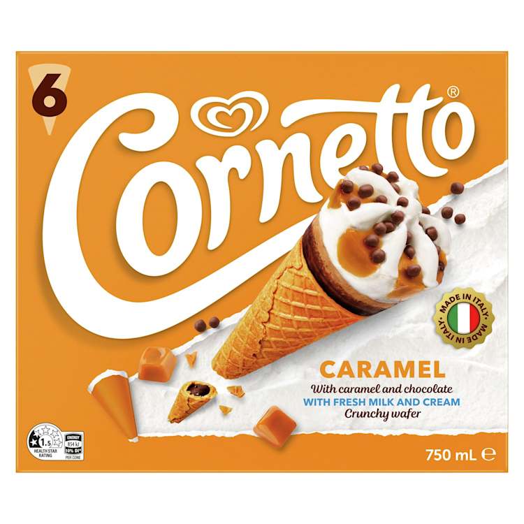Cornetto Frozen Dessert Caramel 
