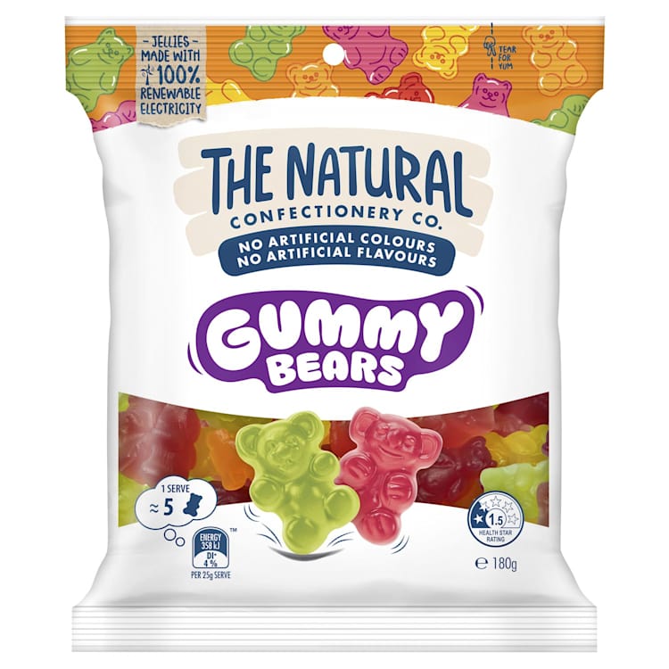 The Natural Confectionery Co. Gummy Bears Lollies