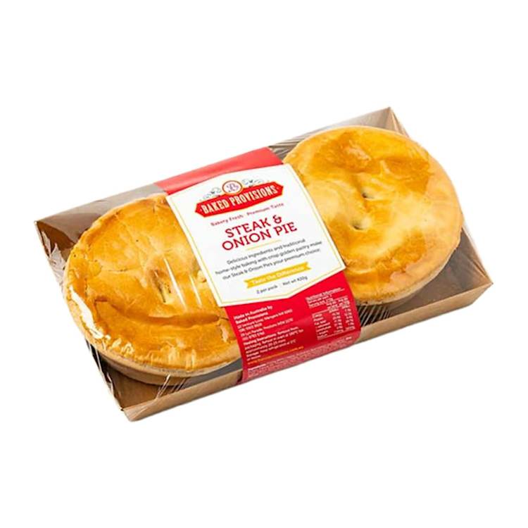 Baked Provisions Steak & Onion Pie