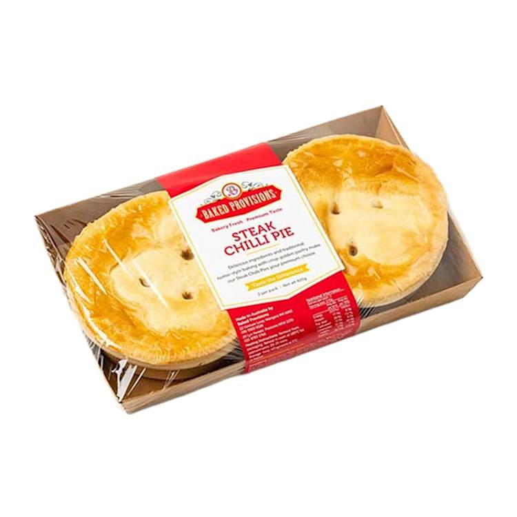 Baked Provisions Steak Chilli Pie